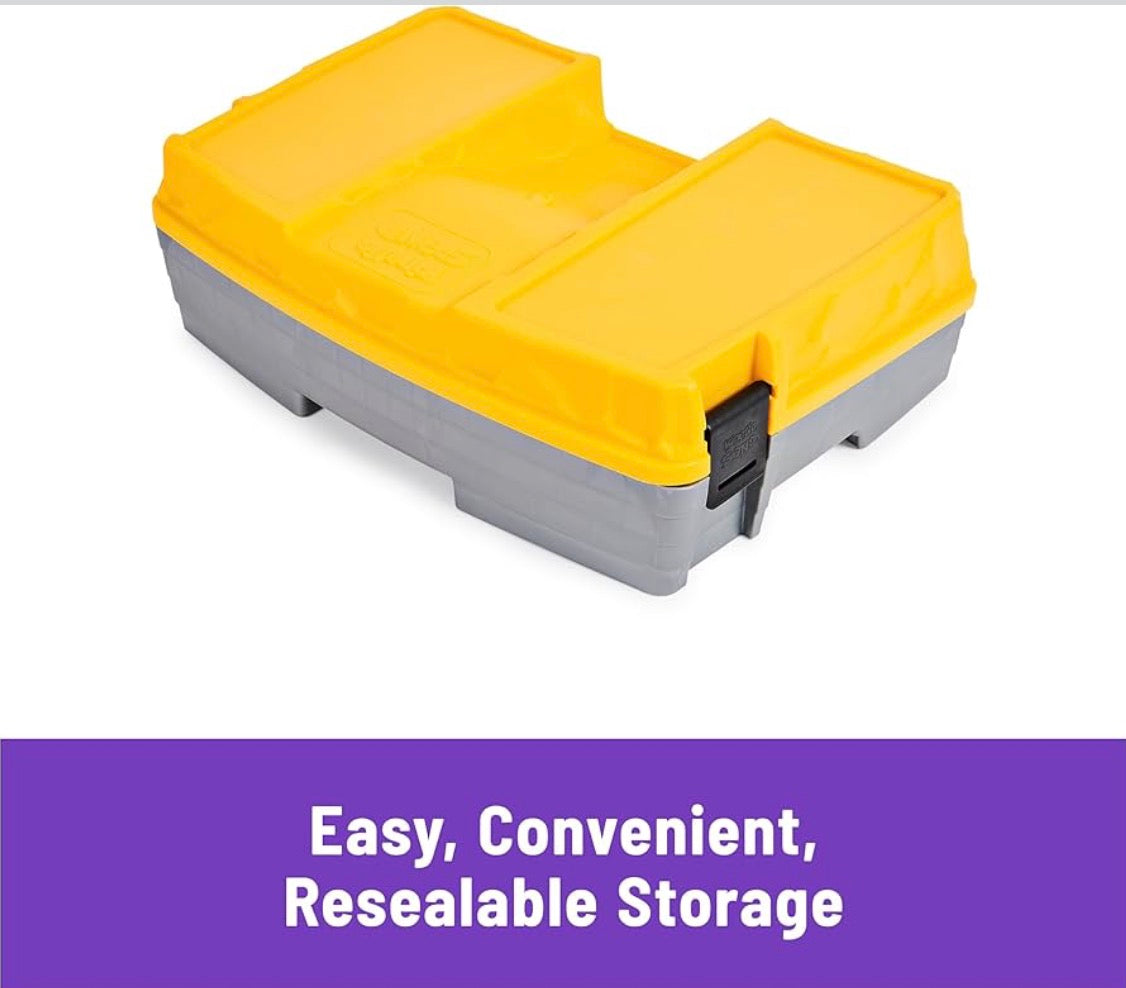 Kinetic Sand, 6 lbs Mega Mixin’ Bag with Red, Yellow & Blue Play Sand