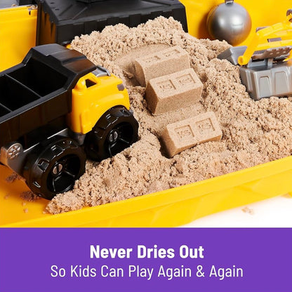 Kinetic Sand, 6 lbs Mega Mixin’ Bag with Red, Yellow & Blue Play Sand